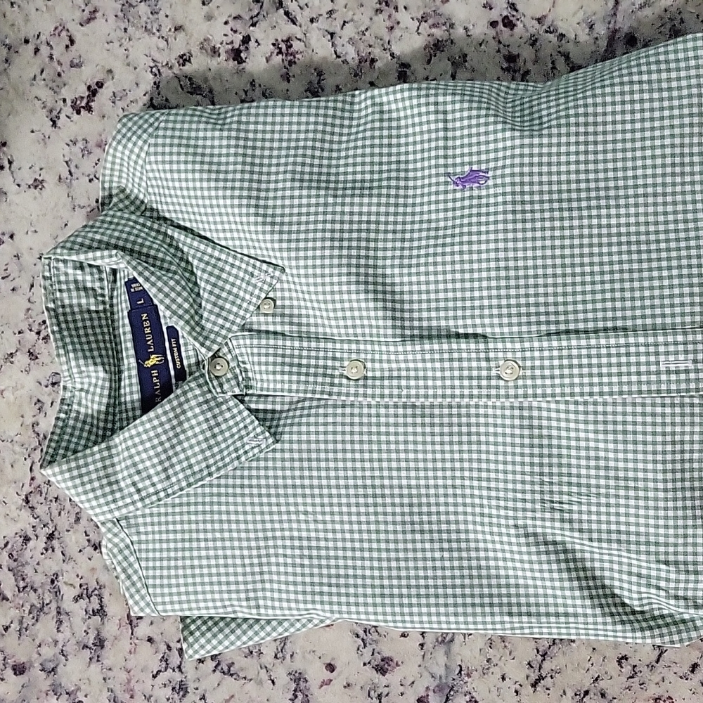 Men Long Sleeve Ralph Lauren Dress Shirt Like New